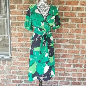 Banana Republic 100% silk wrap dress size 10